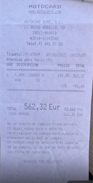 Casco ARAI Chaser V talla XS