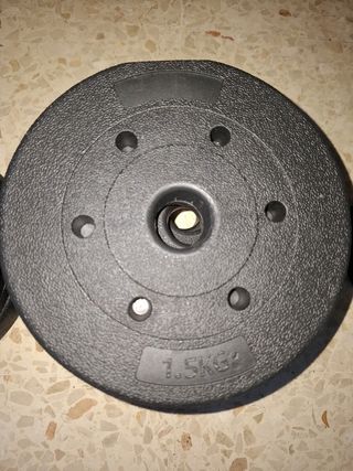 Juego de pesas completo y variado