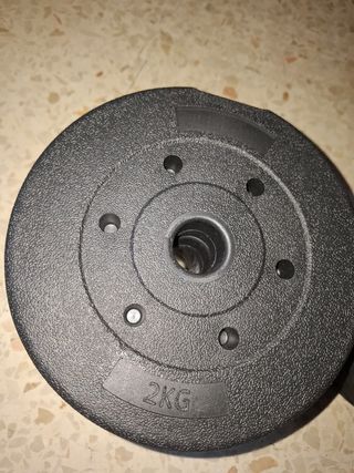 Juego de pesas completo y variado