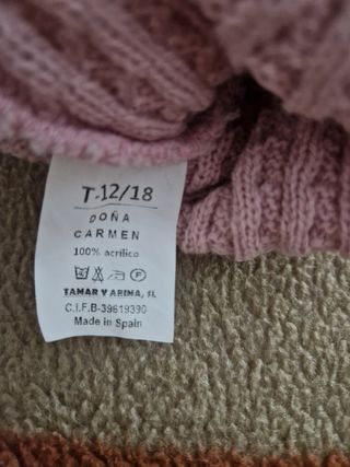 Gorro-bufanda 12/18 meses Doña Carmen nuevo