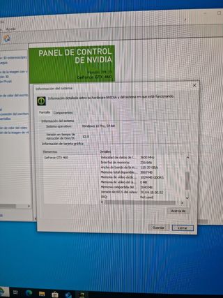 Tarjeta Gráfica Nvidia Geforce GTX460 