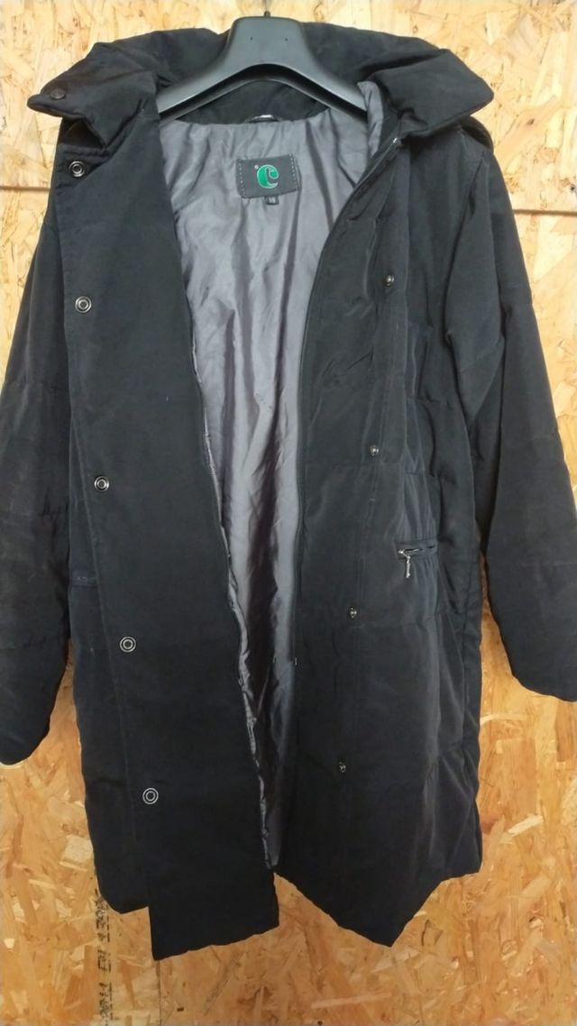 Parka nero non sbiadito