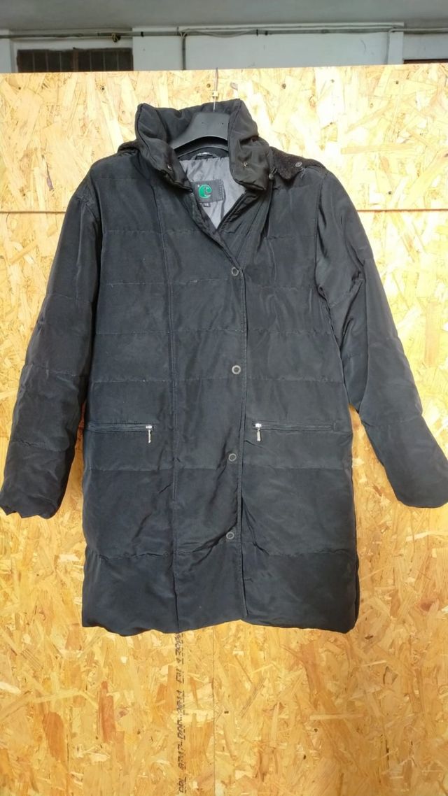 Parka nero non sbiadito