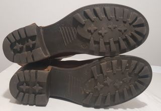 Botines marrón piel