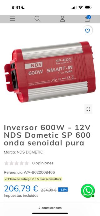 Inversor 600W  12V
