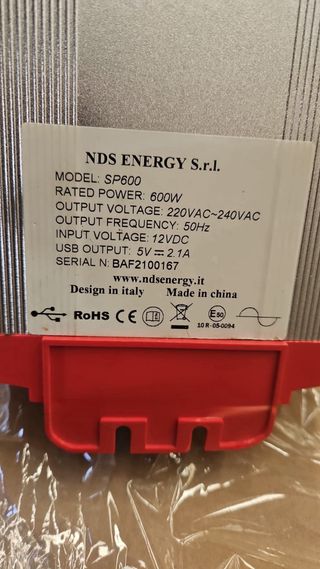 Inversor 600W  12V