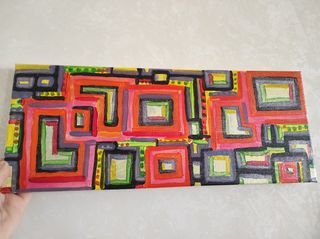 Quadro acrilico su tela fatto a mano