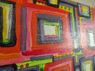 Quadro acrilico su tela fatto a mano