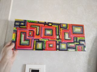 Quadro acrilico su tela fatto a mano