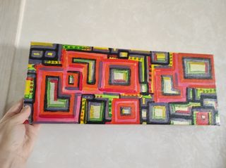 Quadro acrilico su tela fatto a mano