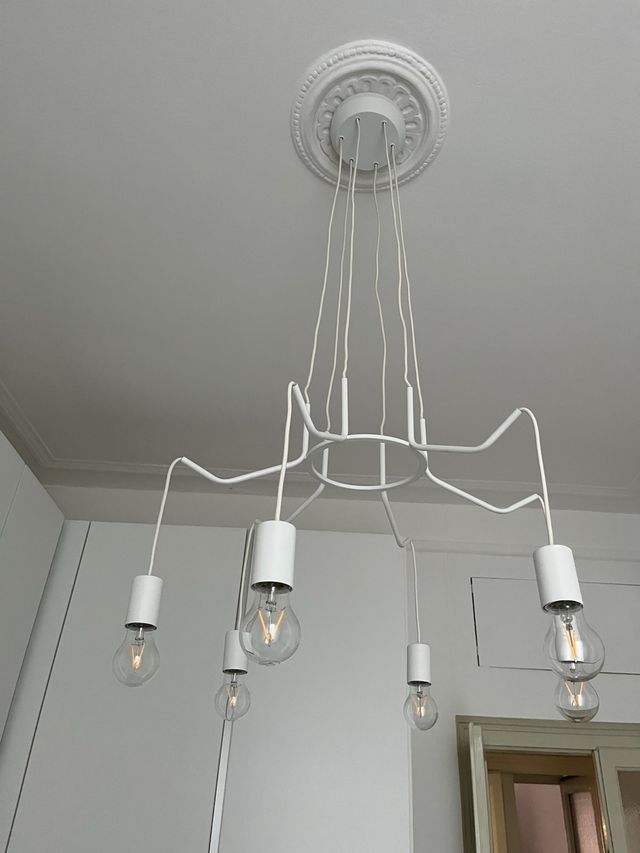 Cuyama Lampadario a sospensione Bianco 6Luci