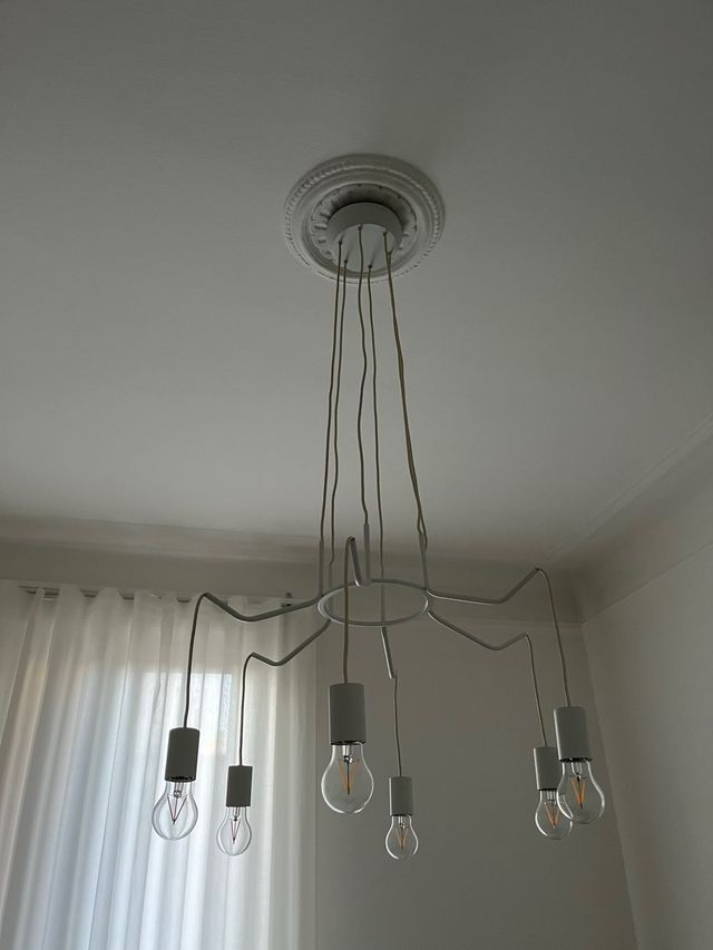 Cuyama Lampadario a sospensione Bianco 6Luci