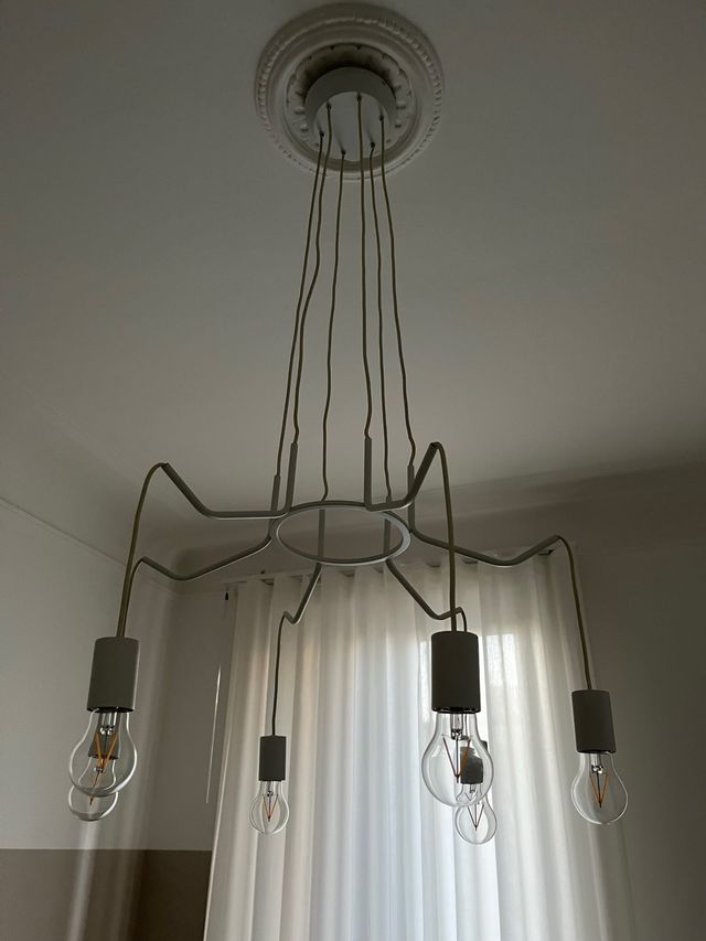 Cuyama Lampadario a sospensione Bianco 6Luci