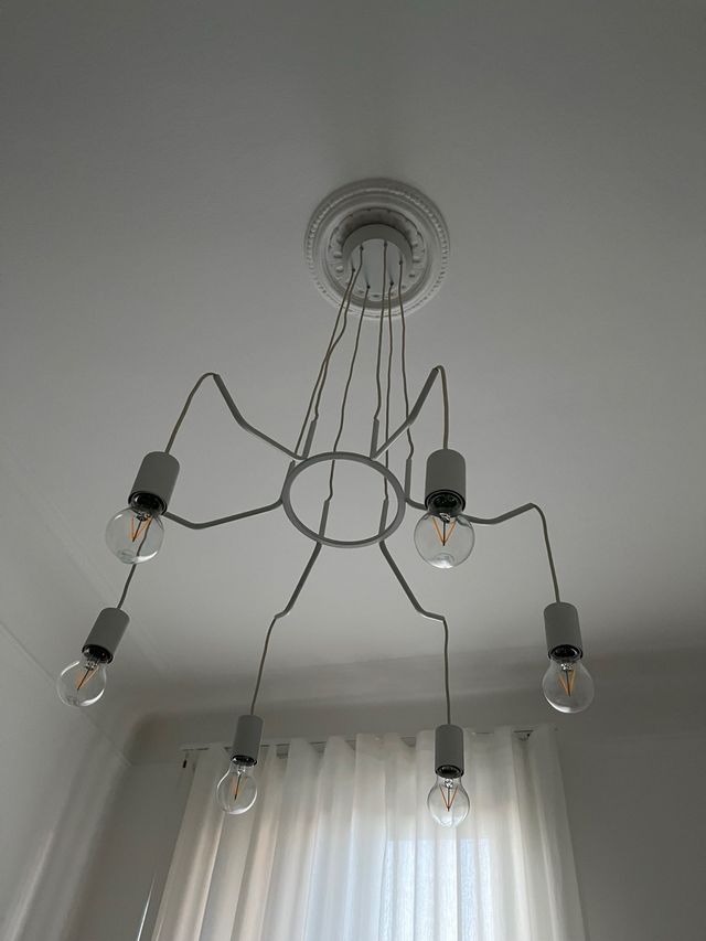 Cuyama Lampadario a sospensione Bianco 6Luci