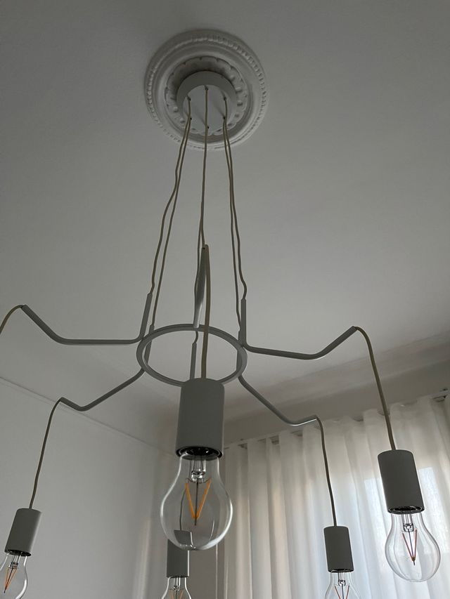 Cuyama Lampadario a sospensione Bianco 6Luci