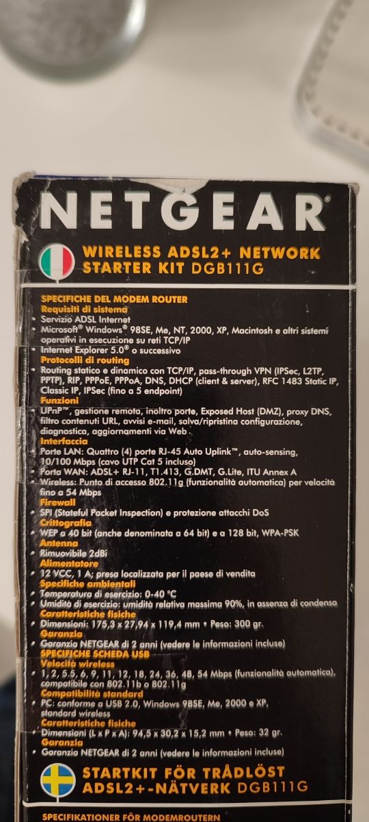 Modem Router wireless Adsl 2 Netgear