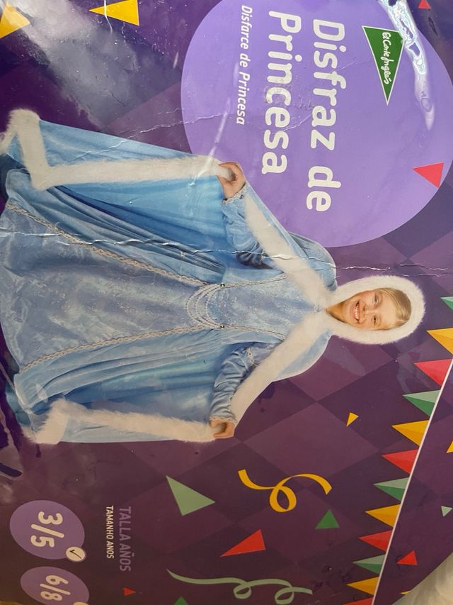 Disfraz de princesa de 3 a 5 años
