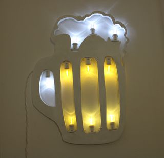 Boccale Birra Luminaria Salentina Led Arredo, Bar