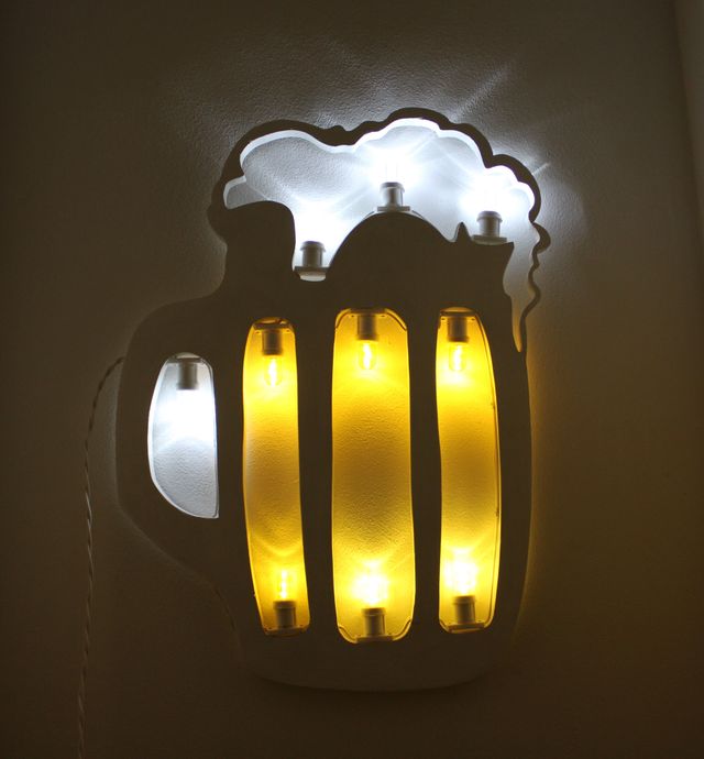 Boccale Birra Luminaria Salentina Led Arredo, Bar