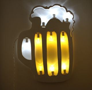 Boccale Birra Luminaria Salentina Led Arredo, Bar