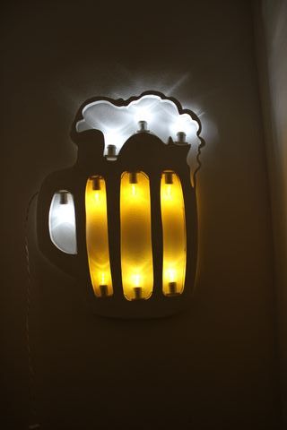 Boccale Birra Luminaria Salentina Led Arredo, Bar