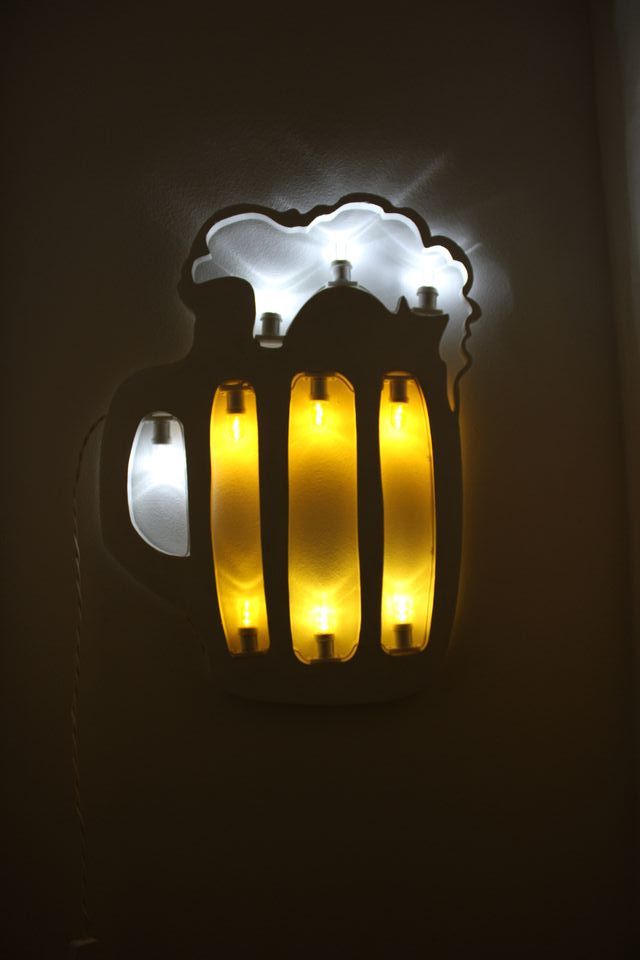 Boccale Birra Luminaria Salentina Led Arredo, Bar