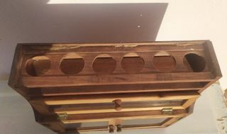 Armario Vitrina expositor madera rustico vintage