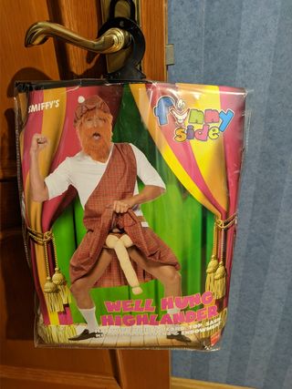 Disfraz escocés exhibicionista