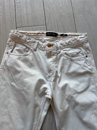 Pantalon blanco Massimo Dutti