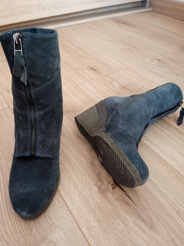 Botines de tacón cuña