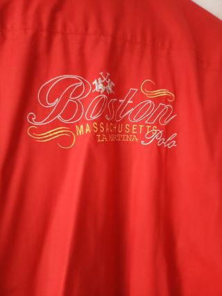CAMISA  LA MARTINA HOMBRE ROJA