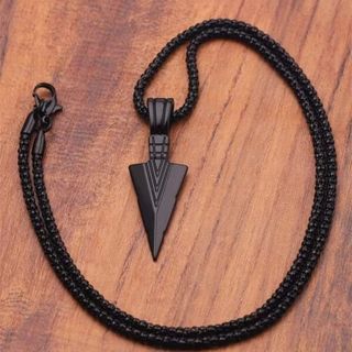 COLLAR ACERO INOXIDABLE PUNTA DE LANZA