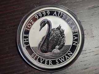 2018 Cisne Australia 1 Oz Plata