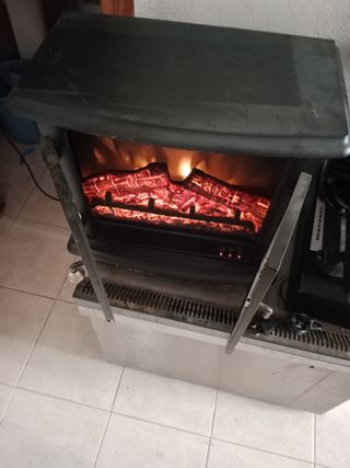Vendo estufa elect de carbón artificial