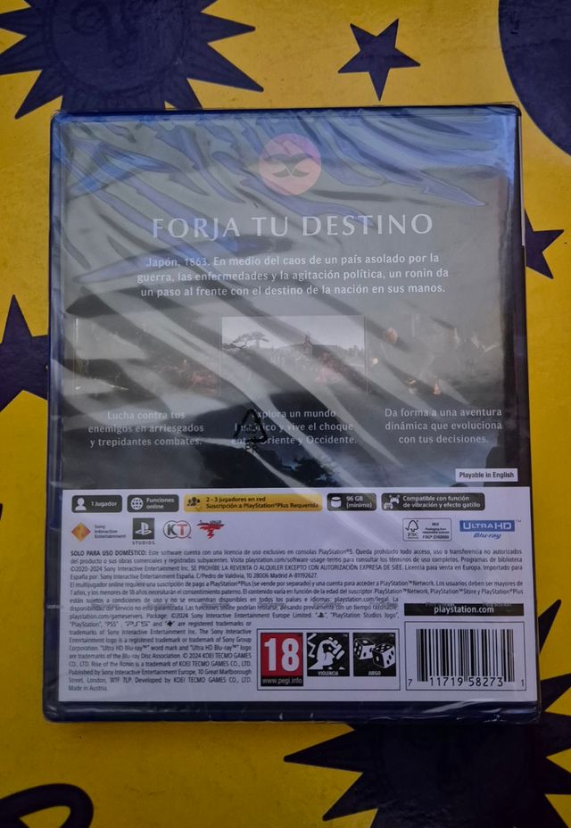 RISE OF THE RONIN PARA PS5 NUEVO PRECINTADO