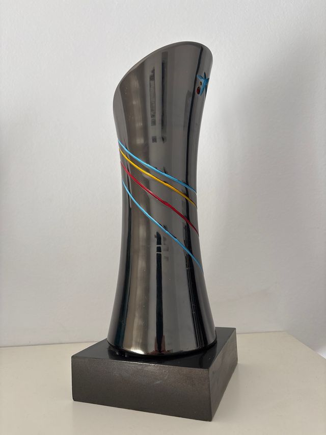 Escultura de Javi Pérez para La Caixa