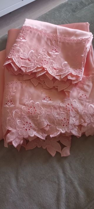 SÁBANA BORDADA SATÉN