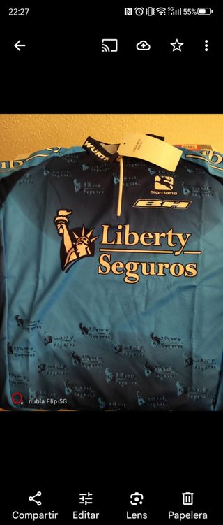 Maillot XL Liberty seguros clásico