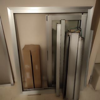 Ventana alum cristal climalix+persiana+mosquitera