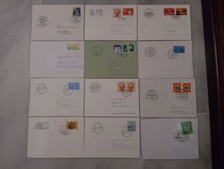 Lote 12 Sobres Postales Alemania y Suiza W-2