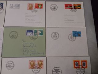 Lote 12 Sobres Postales Alemania y Suiza W-2