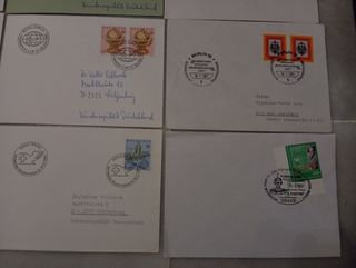 Lote 12 Sobres Postales Alemania y Suiza W-2