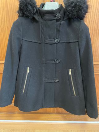 Treca de paño en negro de zara