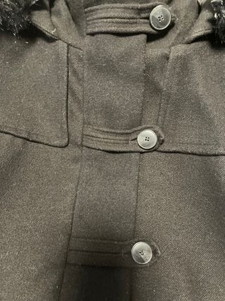 Treca de paño en negro de zara