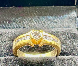 P5181JG ANILLO ORO Y DIAMANTES