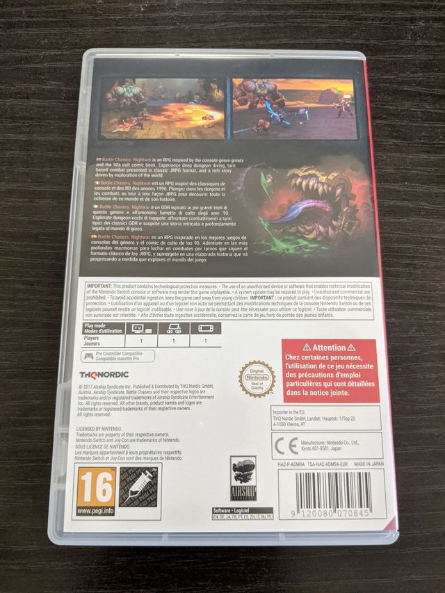 Battle Chasers: Nightwar Nintendo Switch