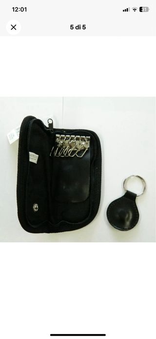 PORTACHIAVI INVICTA CON CERNIERA VINTAGE NERO PA2