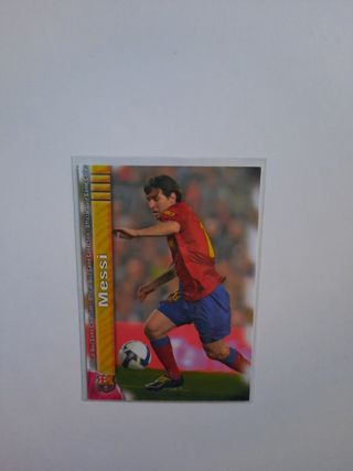 Carta de Futbol Mundicromo Lionel Messi