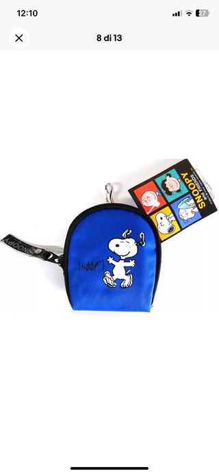 PORTA MONETE PORTACHIAVI snopy pa 244