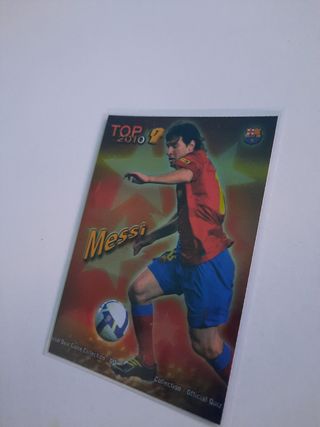 Carta de Futbol Mundicromo Lionel Messi